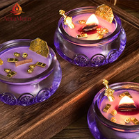 Bougie parfumée Feng Shui chinoise pour la prospérité, pot à argent porte-bonheur, attirant la prospérité, décoration intérieure, cadeau pour le Nouvel An et les affaires