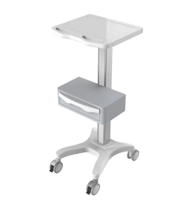 Fixed height medical trolley ECG machine trolley Mobile Medical Laptop Cart for dental clinic, Hospital trolley