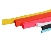 Funda trenzada expandible de PET de 1/4 y 1/8 pulgadas para gestión de cables, protector de cableado, manguito divisor, envoltura para cables