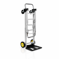 Kit d'outils de déménagement de meubles 150 kg, chariot à 4 roues 2-en-1, chariot pliable pour usage domestique
