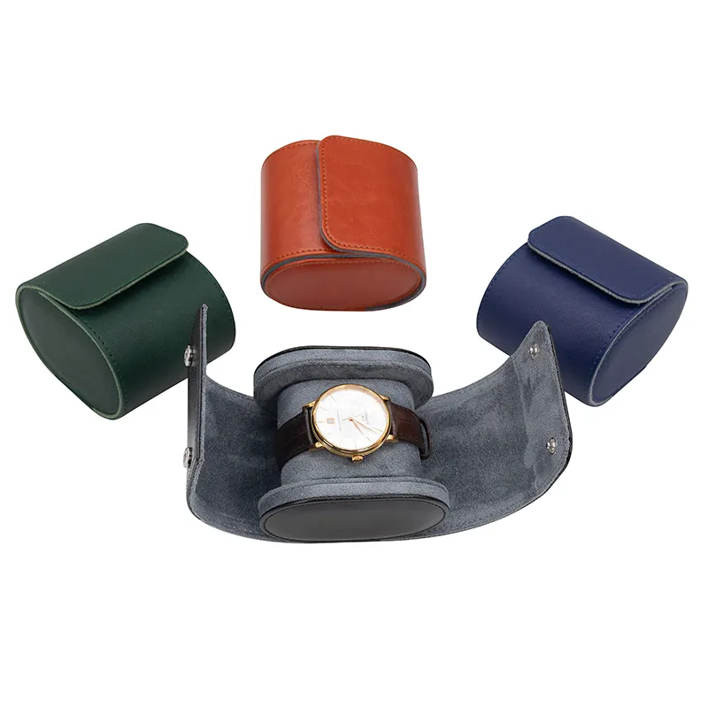 Box Travel Watches Luxury Leather Gift Watch Strap Storage Box Travel Single Watch Boxes Watch Case