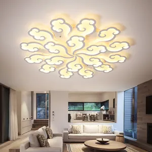 नई चीनी शैली रचनात्मक शुभ बादल पैटर्न घर छत लैंप सजावटी दीपक कमरे में रहने वाले के लिए छत रोशनी का नेतृत्व किया