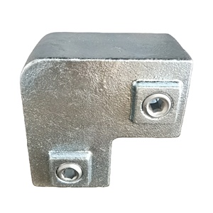 40x40mm doble capa galvanizada A176F <span class=keywords><strong>DM</strong></span> hierro fundido maleable abrazadera de llave estructural conector de tubo cuadrado accesorios de tubería-1 pieza - Product Image 4