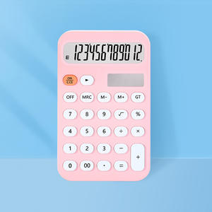 Calculatrice portable verte 9 cm x 14,5 cm, alimentée par piles, pour étudiants et usage au bureau, avec grand écran et matériau ABS - Product Image 2