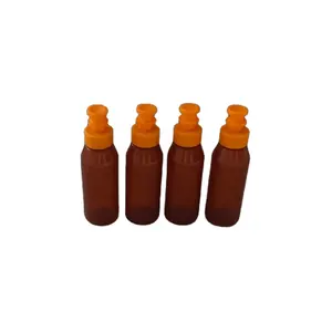 फार्मास्युटिकल पैकिंग के लिए ओरल लिक्विड कस्टम लोगो स्क्रू कैप के लिए 10 मिलीलीटर ब्राउन पीई मेडिसिन प्लास्टिक की बोतल की आपूर्ति करें