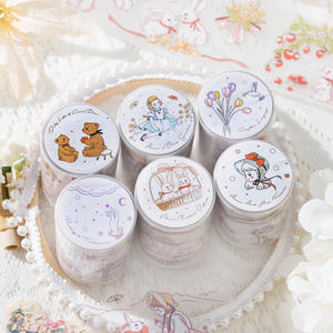 1 rollo de cinta PET Capture the Dream Fairy Tale Series of Fairy Tale Landscape Glitter Sand Handbook Material decorativo Loop - Product Image 3