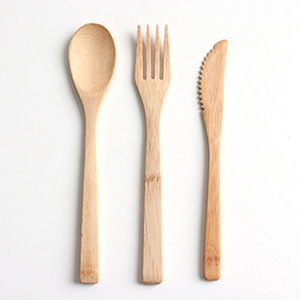 <span class=keywords><strong>Cubiertos</strong></span> de bambú ecológicos con bolsa, tenedor de madera y cuchara, juego de palillos - Product Image 5