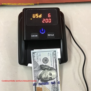 เครื่องตรวจจับธนบัตรแบบพกพา น้ำหนักเบา สำหรับตรวจจับธนบัตรปลอม USD และยูโร พร้อมฟังก์ชั่นนับจำนวนเงินรวม - Product Image 4