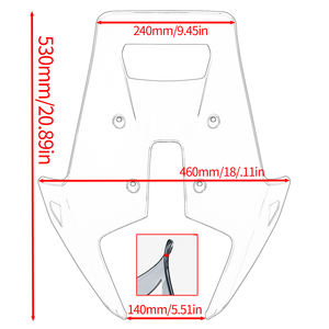Pare-brise de moto XXUN pour <span class=keywords><strong>KTM</strong></span> 790 <span class=keywords><strong>ADV</strong></span> / <span class=keywords><strong>890</strong></span> <span class=keywords><strong>ADV</strong></span> 2024 2025 pare-vent déflecteur de visière d'écran - Product Image 6