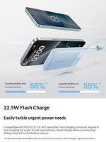 Batterie externe autonome Baseus EnerFill FC11 avec câble intégré, 22,5 W, 20 000 mAh, affichage numérique, charge rapide