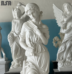 Esculturas <span class=keywords><strong>de</strong></span> Jardín Europeas Modernas <span class=keywords><strong>de</strong></span> Tamaño Real en Mármol, Personalizadas, con Superficie Pulida - Product Image 2