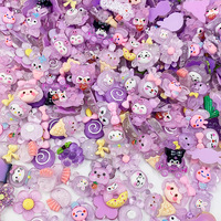 Accessoires en résine de style dessin animé, mélangés aléatoirement, pour matériaux de bijoux DIY et jouets artisanaux pour enfants