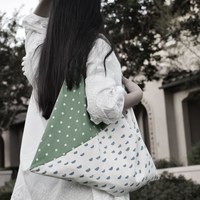 Sacs en lin origami japonais personnalisés, sacs fourre-tout en textile écologique, sacs à bandoulière durables