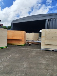 Casas de Madera Ecológicas Eurasia, <span class=keywords><strong>Chalet</strong></span> Plegable de Fácil Montaje, Cabaña de Madera Impermeable para Mercados, Eventos, Festivales y Navidad - Product Image 6
