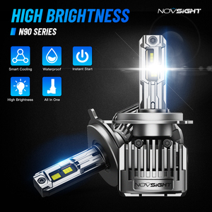 Novsight xe dẫn ánh sáng 180W 36000lm dẫn bóng đèn 9005 <span class=keywords><strong>9006</strong></span> H7 H4 H11 <span class=keywords><strong>CANBUS</strong></span> tự động phụ kiện cao chùm xe dẫn đèn pha - Product Image 2