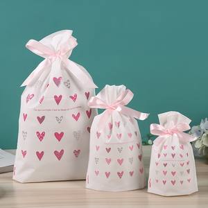 Bolsa de regalo personalizada con cordón de cinta de tamaño pequeño, bolsa de regalo para Navidad, bolsa para dulces, bolsa para galletas y aperitivos, bolsa de embalaje para regalo - Product Image 5