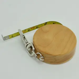 Ruban à mesurer de circonférence en bois classique cadeau nouveauté