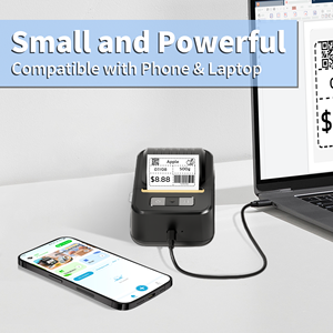 Mini Thermal Label Maker Machine 20-50mm Width in Black Color for Home Kitchen School Office Organization - Product Image 4