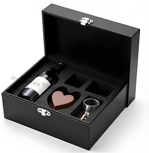 Boîte personnalisée imprimée pour <span class=keywords><strong>chocolat</strong></span> et <span class=keywords><strong>vin</strong></span>/champagne/coffret cadeau, en carton rigide avec matériau PU, pour collectionner les coffrets cadeaux - Product Image 2