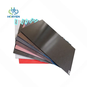 Pelat serat karbon warna komposit 3k 0.3mm 0.4mm 0.5mm 1mm kualitas tinggi - Product Image 3