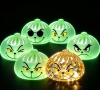 Coffret Mystère Grinch de Noël : Jouet Squishy en Boîte Surprise, Jouet à Presser Festif en Panier Vapeur, Anti-Stress de Noël, Cadeau pour Enfants