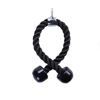 Accessoire d'équipement de fitness : Corde triceps en nylon robuste pour machine à câble, antidérapante, portable, pour équipement de gym