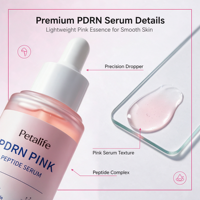 Sérum PDRN coréen pour soins de la peau en marque propre, sérum réparateur de la peau à l'ADN de saumon, sérum éclaircissant pour un éclat rose, sérum anti-âge, sérum rajeunissant pour la peau