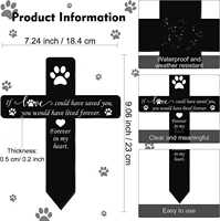 Nouveau marqueur de tombe commémoratif extérieur croix plaque commémorative pour animaux de compagnie plaque d'insertion acrylique funéraire