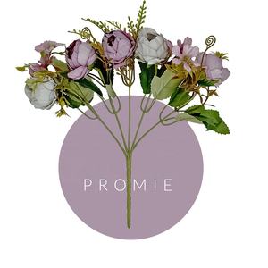 5 Zweige 30CM Lange Pfingstrosen-Seidenblumen Bouquet Künstliche Blumen für Hochzeit Abschluss Muttertag Weihnachten Neujahr - Product Image 2