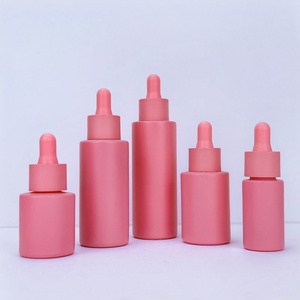 ขวดแก้วหยดแบบกดสำหรับน้ำมันใส่ผม/เซรั่ม ขนาด 15 มล. 30 มล. 50 มล. 60 มล. 80 มล. แบบไหล่เรียบ สีม่วง สีเขียว สีน้ำเงิน สีชมพู  แบบหนา - Product Image 6