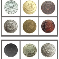 Jetons de jeu d'arcade en métal personnalisés à prix d'usine, en acier inoxydable et laiton, avec marquage anglais, espagnol, japonais, jetons intelligents pour jeux d'arcade