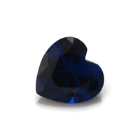 ST Gems 114 #   Spinelle de synthèse taille cœur, facettée, traitée thermiquement et polie pour la fabrication de bijoux