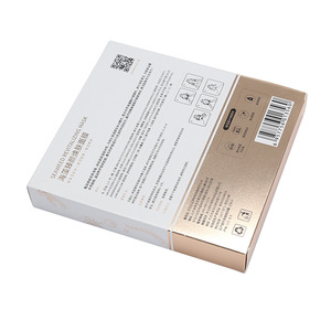 Boîte d'emballage en papier personnalisée pour masque facial, cosmétique haut de gamme, carton argenté 350 g/m², boîte individuelle sur mesure - Product Image 3