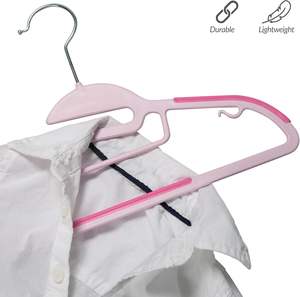 Perchas para Niños Simplificadas, Antideslizantes, Ahorradoras de Espacio, de Plástico, para Ropa de Bebé - Product Image 3