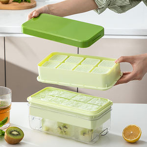 <span class=keywords><strong>Bac</strong></span> à glaçons à 2 niveaux, grands moules à glaçons <span class=keywords><strong>avec</strong></span> boîte de rangement, <span class=keywords><strong>bac</strong></span> à glaçons <span class=keywords><strong>avec</strong></span> <span class=keywords><strong>couvercle</strong></span> amovible pour whisky, cocktail - Product Image 6