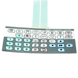 Máquina de bordado de ordenador, película de tecla principal de operación, botón de película de 28 tipos