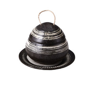 Marmite à soupe de style japonais marmite à ragoût en céramique avec couvercle ensemble d'assiettes bol à soupe au riz domestique - Product Image 6