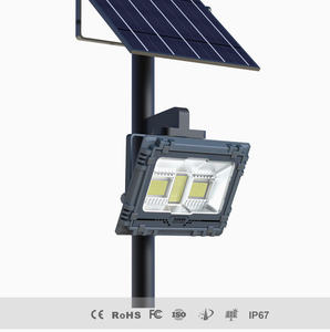 ไฟสปอร์ตไลท์โซลาร์เซลล์กลางแจ้งแบบตั้งพื้น อลูมิเนียม IP67 ความสว่างสูง 300W/500W/800W แสงขาว 6000K มุมลำแสง 120 องศา รุ่น WD-8300 ความสว่างสูง - Product Image 3