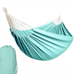 Hamaca de Lona Resistente, Portátil, Ultraligera, Estilo Mexicano, para Jardín, Camping, Viajes, Senderismo, Playa, Patio - Product Image 1