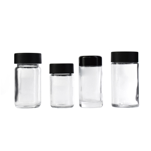 Bouteille en verre transparente de forme longue et ronde D44*H84mm 50ml avec couvercle à sécurité enfant - Product Image 6