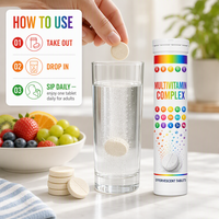 Complément Multivitaminé Effervescent Quotidien Tout-en-un avec Soutien Énergétique et Esthétique pour Adultes et Adolescents