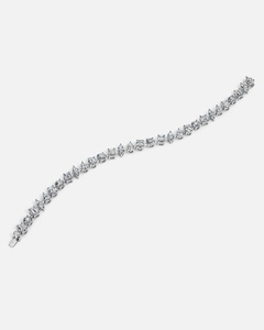 PULSERA ROEN ESTELLE, Pulsera de Oro Blanco de 18K y Diamantes para Regalo, Boda, Fiesta, Pulsera de Lujo - Product Image 1