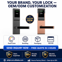 Cerradura Inteligente para Hotel, Software de Gestión Hotelera Gratuito, Cerradura Inteligente para Habitaciones de Hotel, Cerradura de Puerta con Tarjeta RFID y Lector de Tarjetas