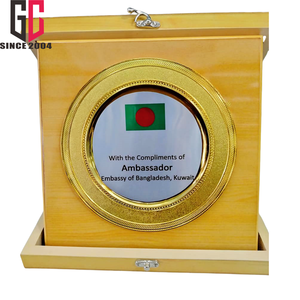 15 ans d'usine prix en métal personnalisé plaques en bois verticales avec boîte - Product Image 5