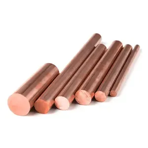 Pure Copper Rod C11000 Copper Bus Bar 99.9 Half Hard Copper Round Bar Price Per Ton
