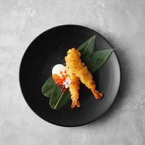 Assiette à steak en céramique au design moderne, plate et peu profonde, pour restaurant servant des <span class=keywords><strong>pâtes</strong></span> occidentales, vente de liquidation avec des défauts mineurs - Product Image 3