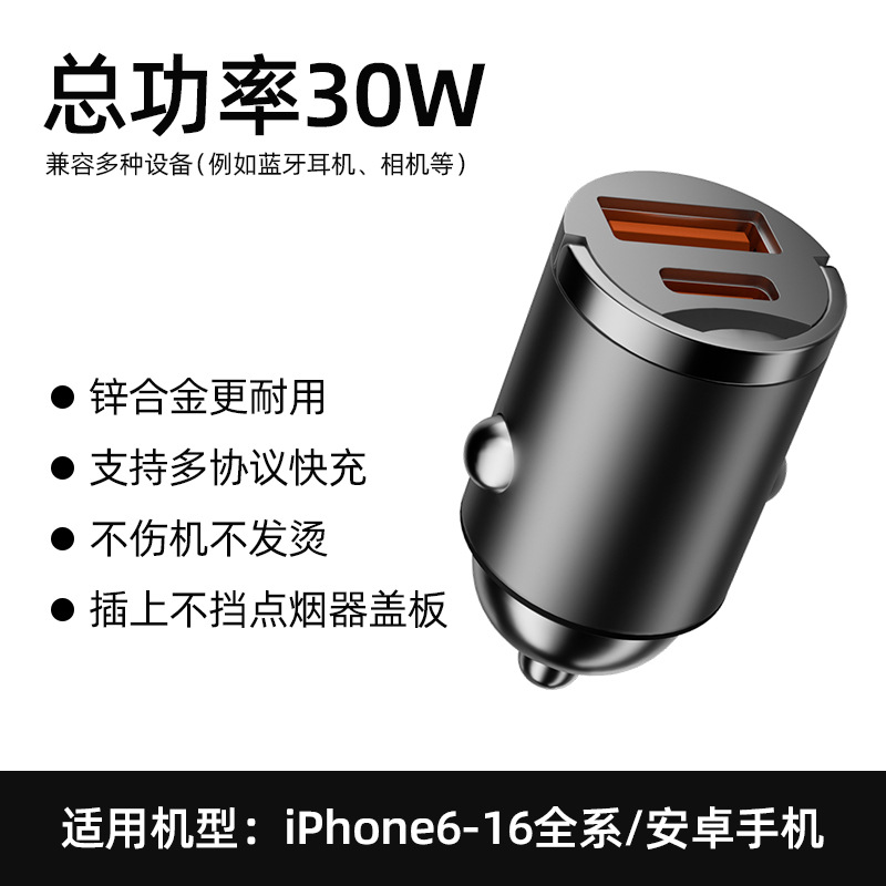 Cargador rápido gris [USB tipo C] de 30 W