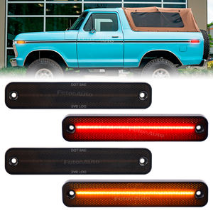 4 Uds. Lente transparente ámbar/rojo LED señal de giro luz de posición lateral para <span class=keywords><strong>Ford</strong></span> Bronco1978-1979 Econoline Van 1975 ~ <span class=keywords><strong>1991</strong></span> - Product Image 1