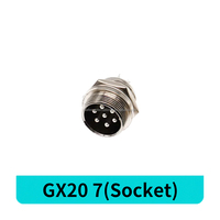 Usine en gros CE RoHS GX20 circulaire Aviation connecteur de panneau de fil rapide 7 broches GX20 mâle femelle écrou bout à bout adaptateur de prise