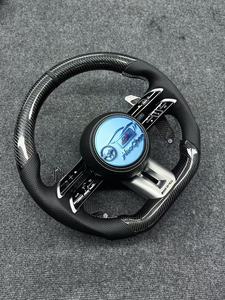 Volante in Fibra di Carbonio Forgiata Personalizzato LHC con Pelle Nappa Traforata per Mercedes-Benz <span class=keywords><strong>W205</strong></span> C63 C180 C117 CLA Upgrade - Product Image 3